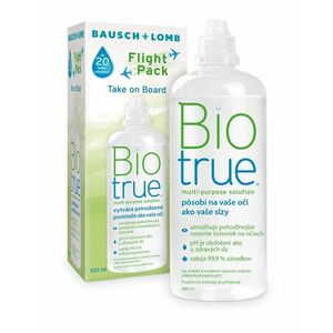 Biotrue Multipurpose solution Flight Pack 100 ml obraz