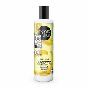 Organic Shop Vyživující šampon pro normální vlasy Banán a jasmín 280 ml obraz