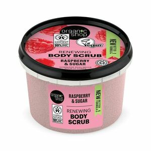 Organic Shop Obnovující tělový peeling Malina a cukr 250 ml obraz