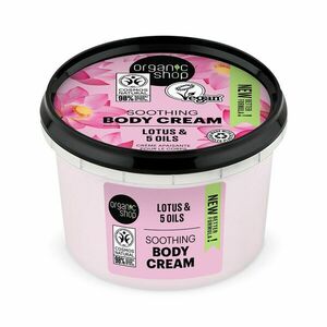 Organic Shop Zklidňující tělový krém Lotos a 5 olejů 250 ml obraz