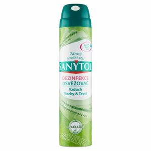Sanytol Dezinfekce osvěžovač vzduchu, ploch a textilií mentolová vůně 300 ml obraz