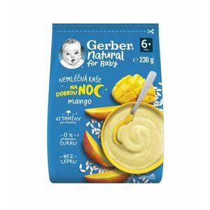 Gerber Natural Nemléčná kaše na dobrou noc mango 6m+ 230 g obraz