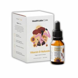 Health Labs Care Vitamin D3 Natural + Vegan Natural + Vegan kapky 180 dávek obraz