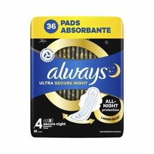 Always Ultra Secure Night hygienické vložky 36 ks obraz