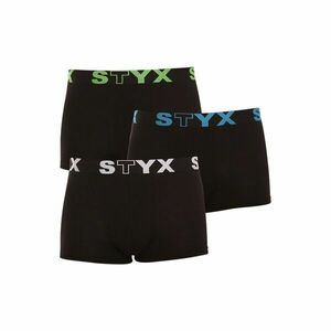 Styx 3PACK pánské boxerky sportovní guma vícebarevné (G9606162) L obraz