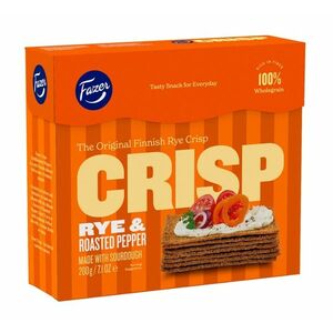 Fazer Crisp Žitné s příchutí pečené papriky křupavé plátky 200 g obraz
