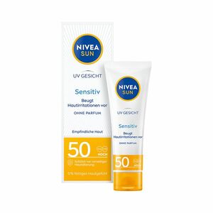 Nivea SUN Sensitive OF50 pleťový krém 50 ml obraz