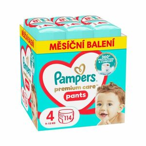 Pampers Premium Care Pants vel. 4 9-15 kg dětské plenkové kalhotky 114 ks obraz