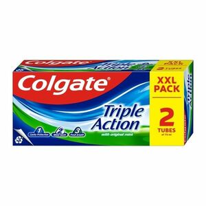 Colgate Triple Action zubní pasta 2x75 ml duopack obraz