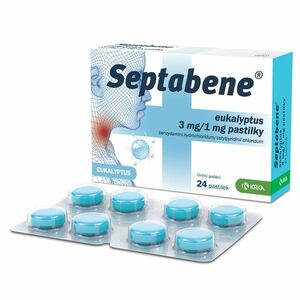 Septabene eukalyptus 3 mg/1 mg 24 pastilek obraz