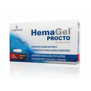 Hemagel PROCTO rektální čípky 10 ks obraz