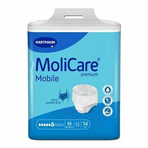 MoliCare Mobile 6 kapek vel. M natahovací kalhotky 14 ks obraz
