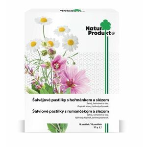 Naturprodukt Šalvějové pastilky s heřmánkem a slézem 18 pastilek obraz