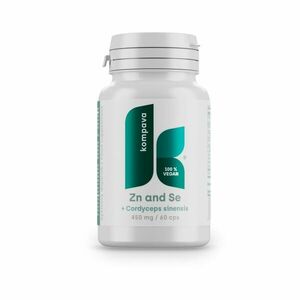 Kompava Zn + Se + Cordyceps sinensis 450 mg 60 kapslí obraz