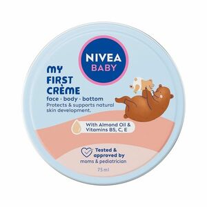 Nivea baby Krém na tvář, tělo a zadeček 75 ml obraz