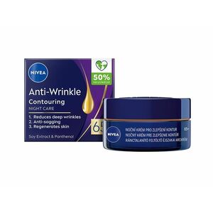 Nivea Anti-Wrinkle 65+ noční krém na zlepšení kontur 50 ml obraz
