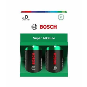 Bosch Super Alkaline D LR20 baterie 2 ks obraz
