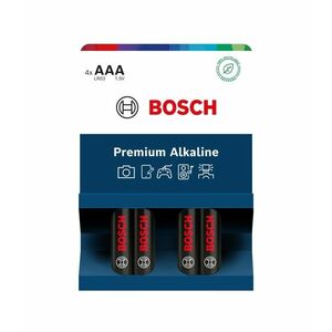 Bosch Premium Alkaline AAA LR03 baterie 4 ks obraz