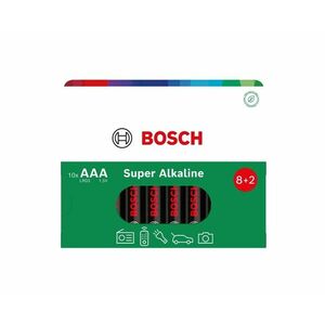 Bosch Super Alkaline AAA LR03 baterie 10 ks obraz