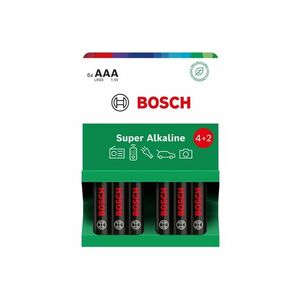 Bosch Super Alkaline AAA LR03 baterie 6 ks obraz