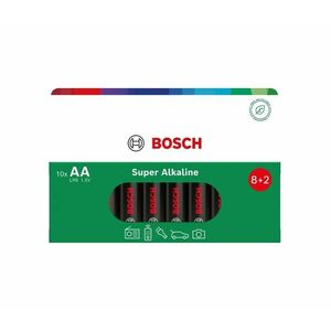 Bosch Super Alkaline AA LR6 baterie 10 ks obraz