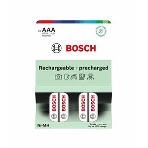 Bosch Rechargeable NiMh AAA HR03 950 mAh Precharged baterie 4 ks obraz