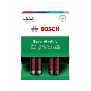 Bosch Super Alkaline AAA LR03 baterie 4 ks obraz