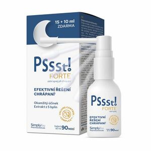 Pssst! FORTE ústní sprej při chrápání 15+10 ml obraz