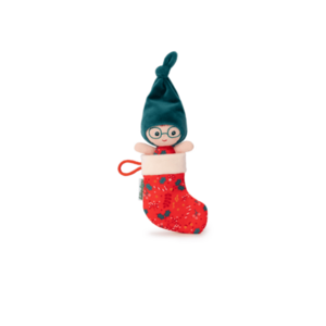Lilliputiens vánoční skřítek s červenou punčochou obraz