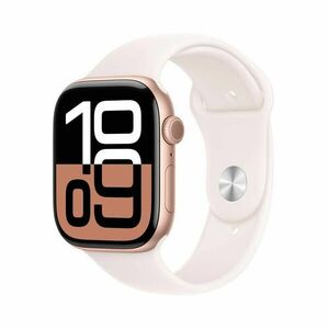 Apple Watch S10 42 mm M/L sport band chytré hodinky gold/blush obraz