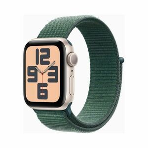 Apple Watch SE 40 mm sport loop chytré hodinky starlight/lake green obraz