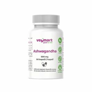 Vegmart Ashwagandha 500 mg 90 kapslí obraz