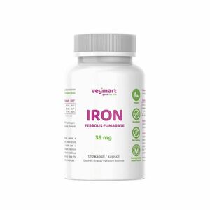 Vegmart IRON FERROUS FUMARATE Železo - Fumarát železnatý 35 mg 120 kapslí obraz