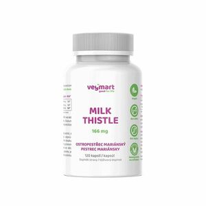 Vegmart MILK THISTLE Ostropestřec mariánský 166 mg 120 kapslí obraz