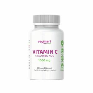Vegmart VITAMIN C L-Ascorbic Acid 1000 mg 60 kapslí obraz