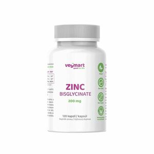 Vegmart ZINC BISGLYCINATE 200 mg 120 kapslí obraz