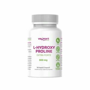 Vegmart L-HYDROXY PROLINE Extra Forte 500 mg 90 kapslí obraz
