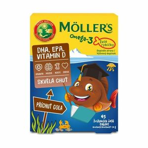 Mollers Omega-3 Želé rybičky Cola 45 želé tablet obraz