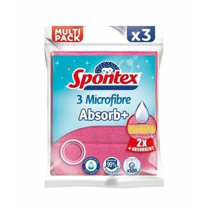Spontex Absorb+ utěrka z mikrovlákna 3 ks obraz