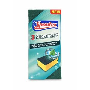 Spontex Supermax+ velká tvarovaná houba 3 ks obraz