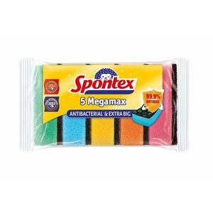 Spontex Megamax Antibacterial & Extra Big houbička 5 ks obraz