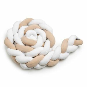 T-tomi Pletený mantinel 220 cm White + Beige obraz