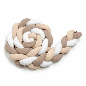 T-tomi Pletený mantinel 360 cm White + Beige + Mocca obraz