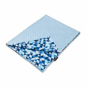T-tomi MINKY Přikrývka Blue triangles obraz
