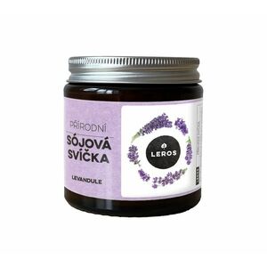Leros Přírodní sójová svíčka Levandule 120 ml obraz