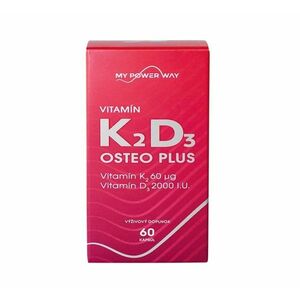 MY POWER WAY Vitamín K2D3 OSTEO PLUS 60 kapslí obraz