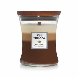 Wood Wick Trilogy Vonná svíčka Café Sweets 275 g obraz