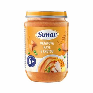 Sunar Příkrm Batátová kaše s krůtím masem 6m+ 190 g obraz