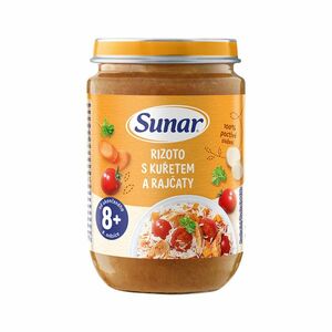 Sunar Příkrm Rizoto s kuřetem a rajčaty 8m+ 190 g obraz