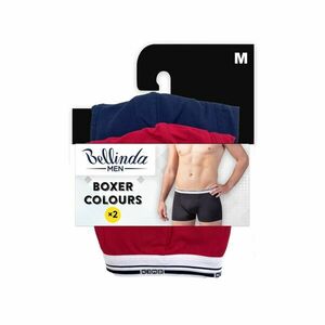 Bellinda Pánské bavlněné boxerky vel. M 2 ks modré+červené obraz